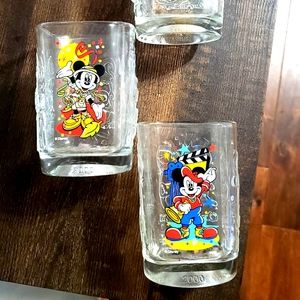 Four 2000 Disney McDonald glasses